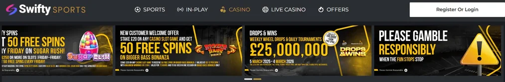 Browse casino welcome promotions